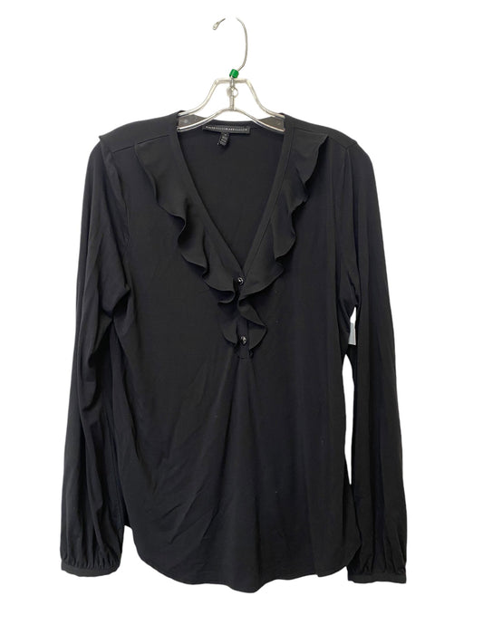 Top Long Sleeve By White House Black Market In Black, Size: M