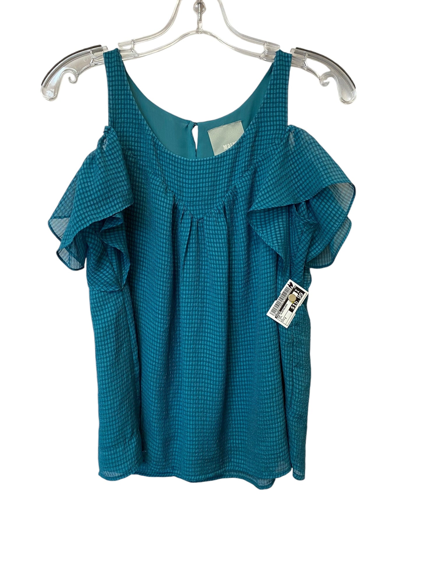 Top Sleeveless By Maeve In Teal, Size: 2