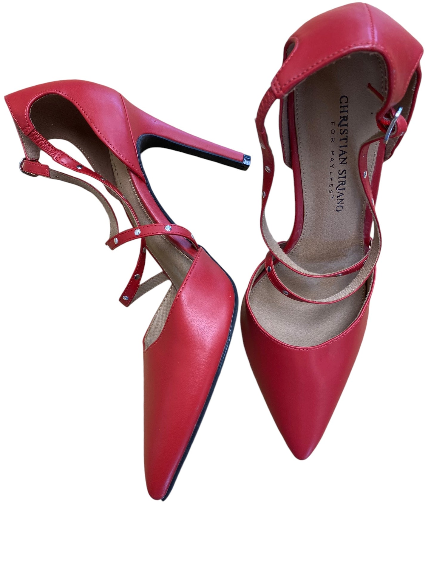 Shoes Heels Stiletto By Christian Siriano For Payless In Red, Size: 9