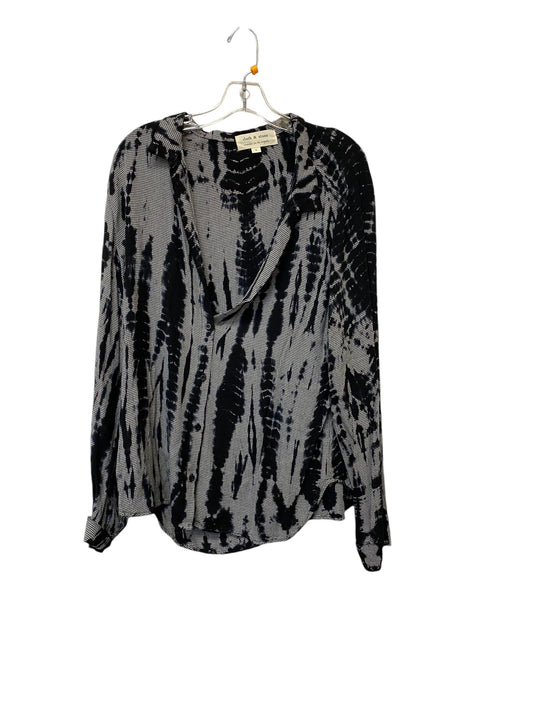 Top Long Sleeve By Cloth & Stone In Black, Size: L