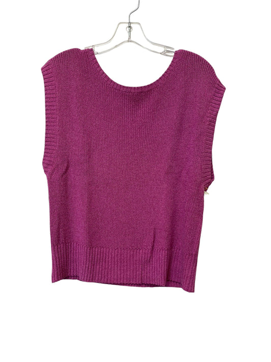 Vest Sweater By Maeve In Pink, Size: M