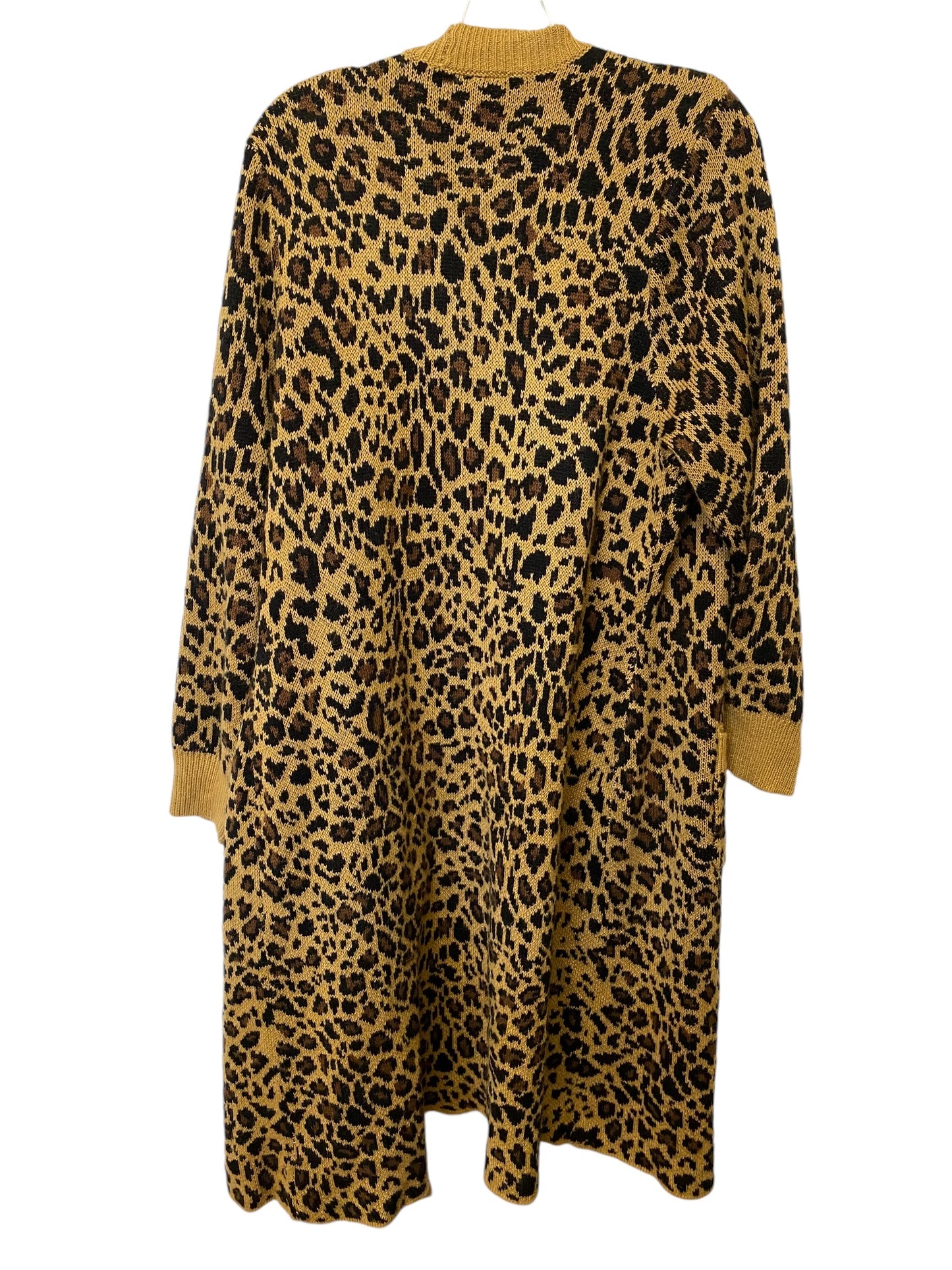 Sweater Cardigan By Torrid In Animal Print, Size: 1x