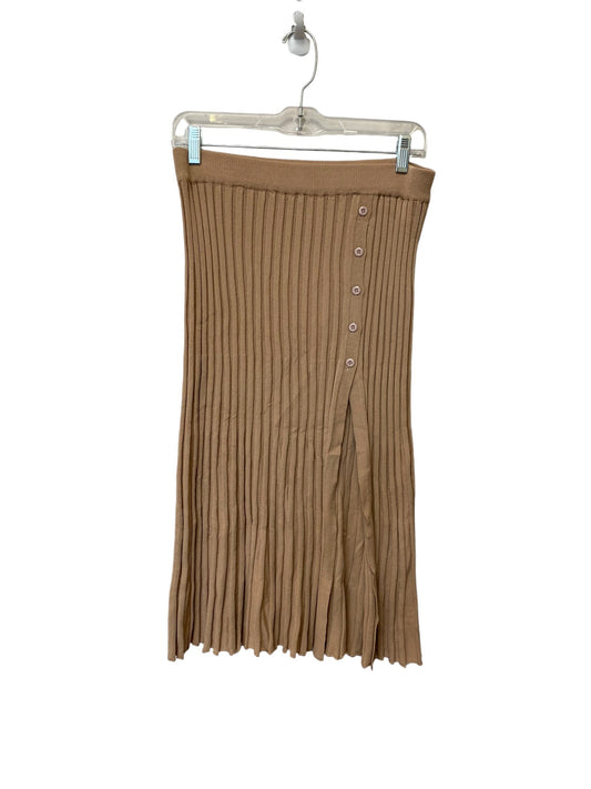 Skirt Maxi By Clothes Mentor In Tan, Size: M