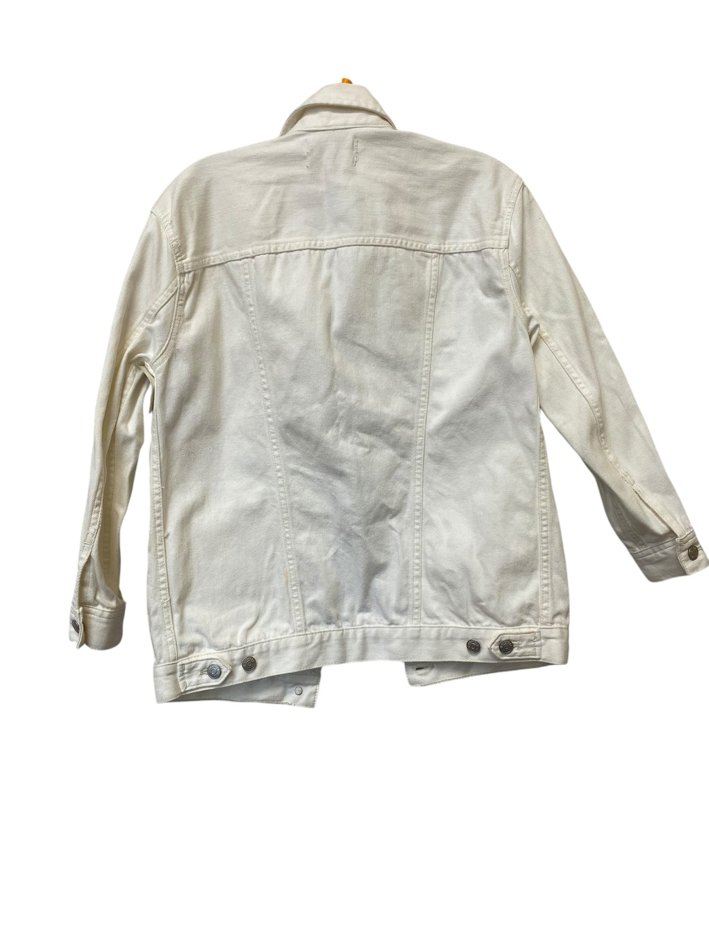 Jacket Denim By Madewell In White, Size: Xs