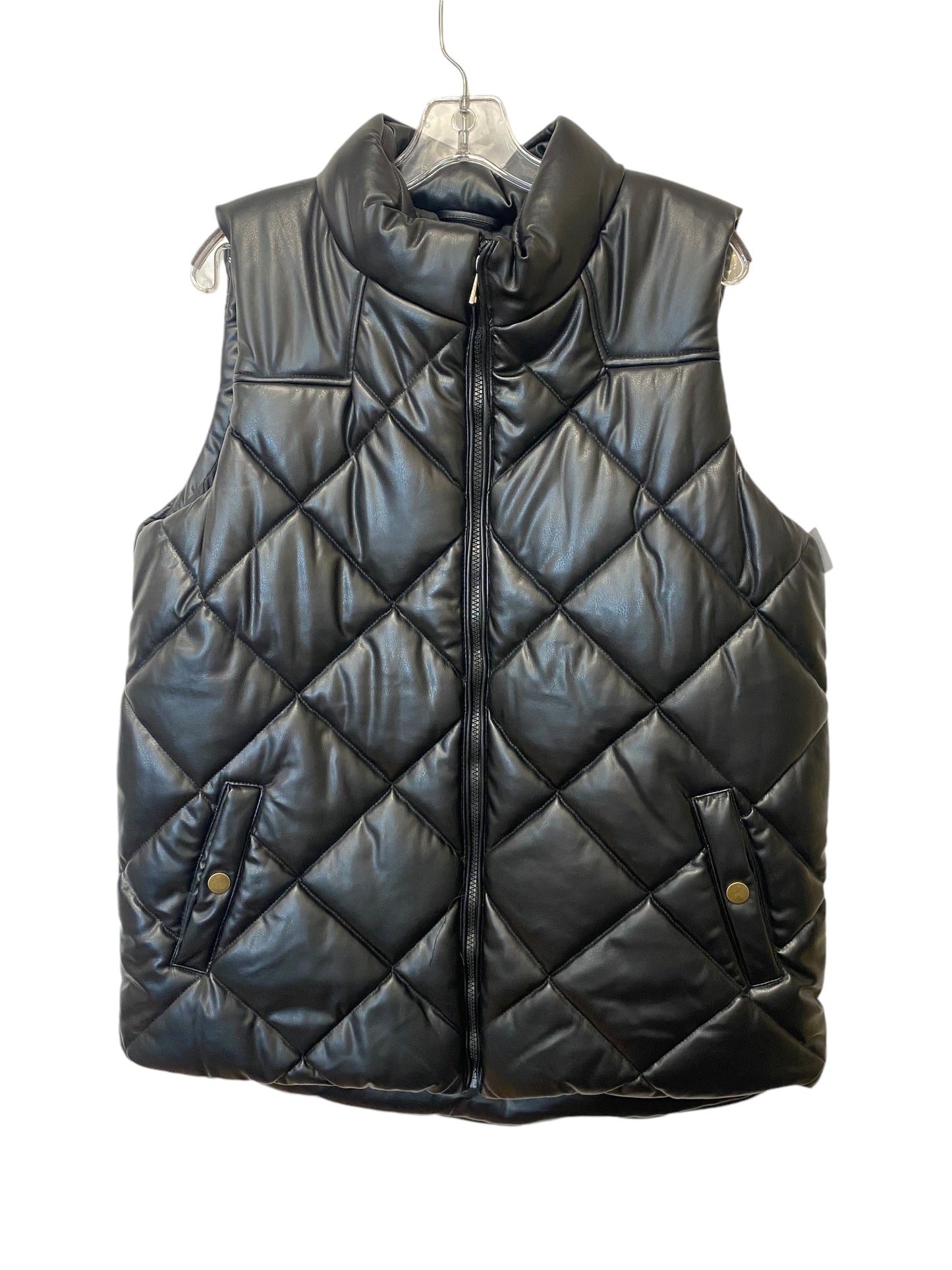 Vest Puffer & Quilted By Zenana Outfitters In Black, Size: Xl