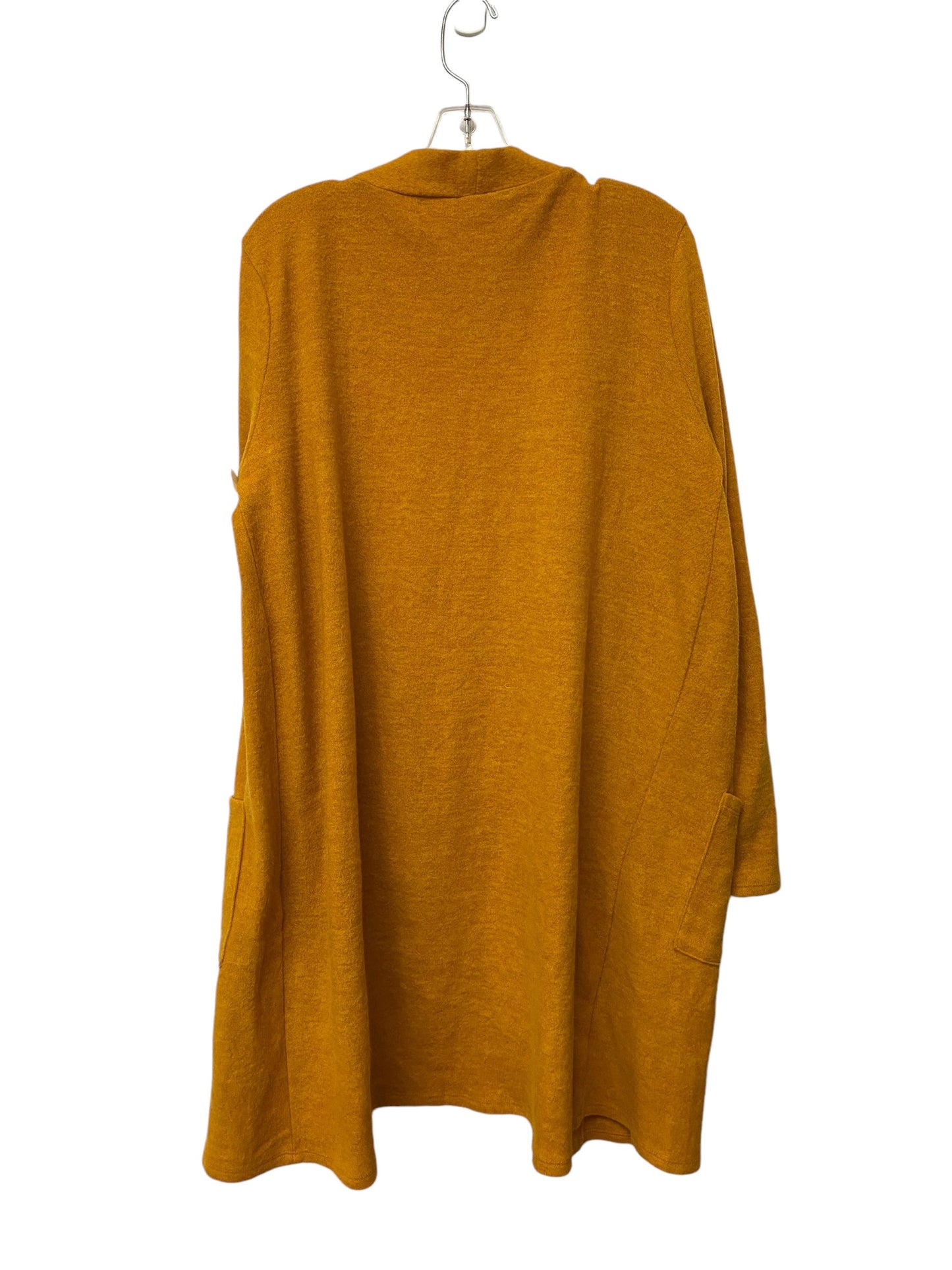 Cardigan By Zenana Outfitters In Yellow, Size: 1x