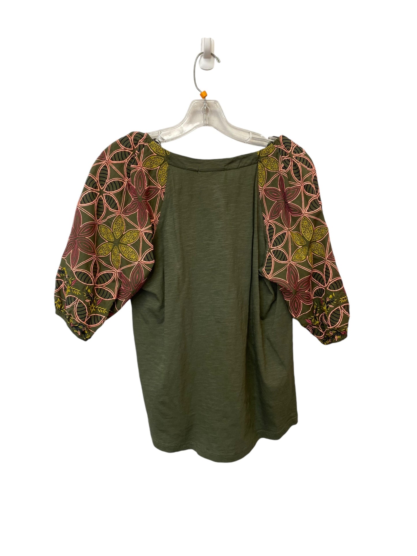 Top Short Sleeve By Maeve In Green, Size: M