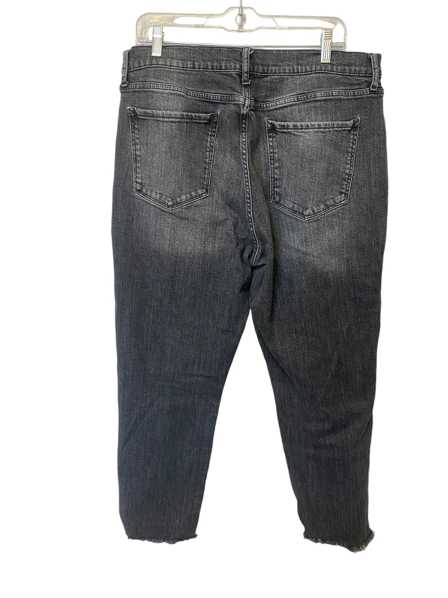 Jeans Straight By Ana In Black Denim, Size: 16