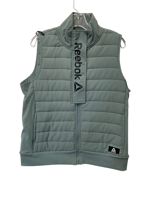 Vest Puffer & Quilted By Reebok In Green, Size: L