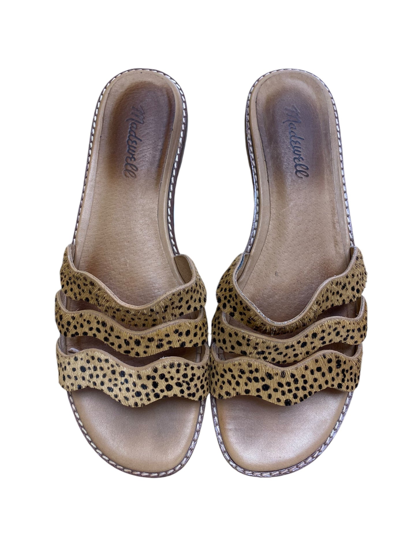 Sandals Flats By Madewell In Animal Print, Size: 8