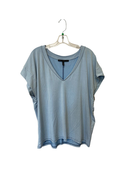 Top Short Sleeve Basic By White House Black Market In Blue, Size: Xl