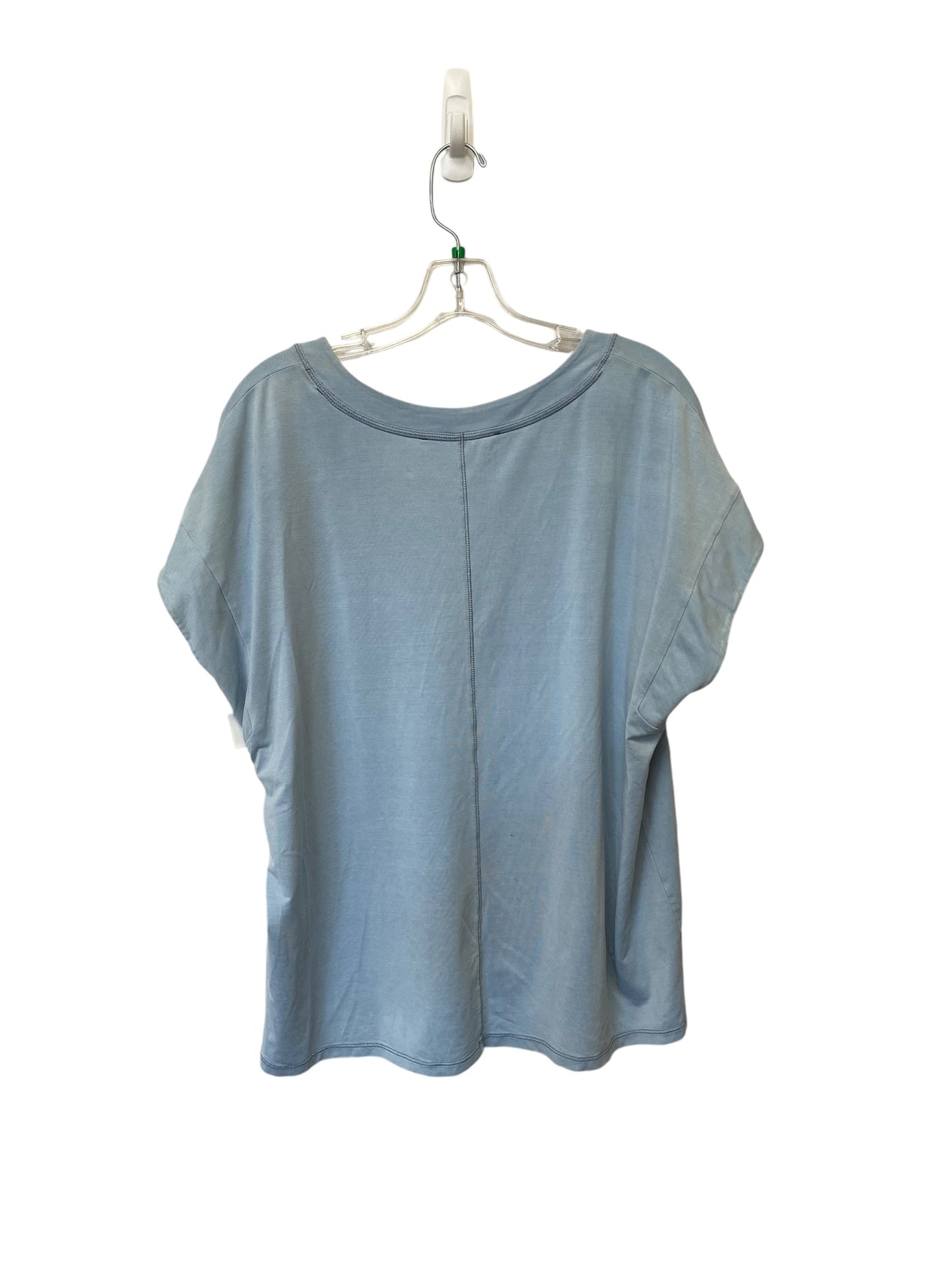 Top Short Sleeve Basic By White House Black Market In Blue, Size: Xl