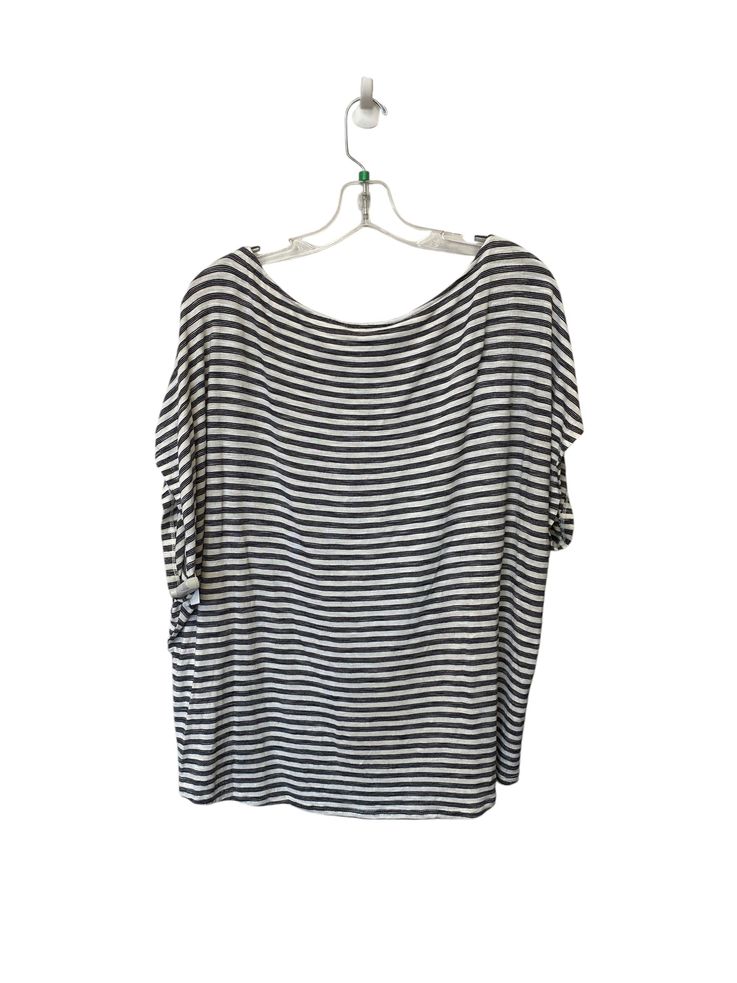 Top Short Sleeve Basic By White House Black Market In Striped Pattern, Size: Xl