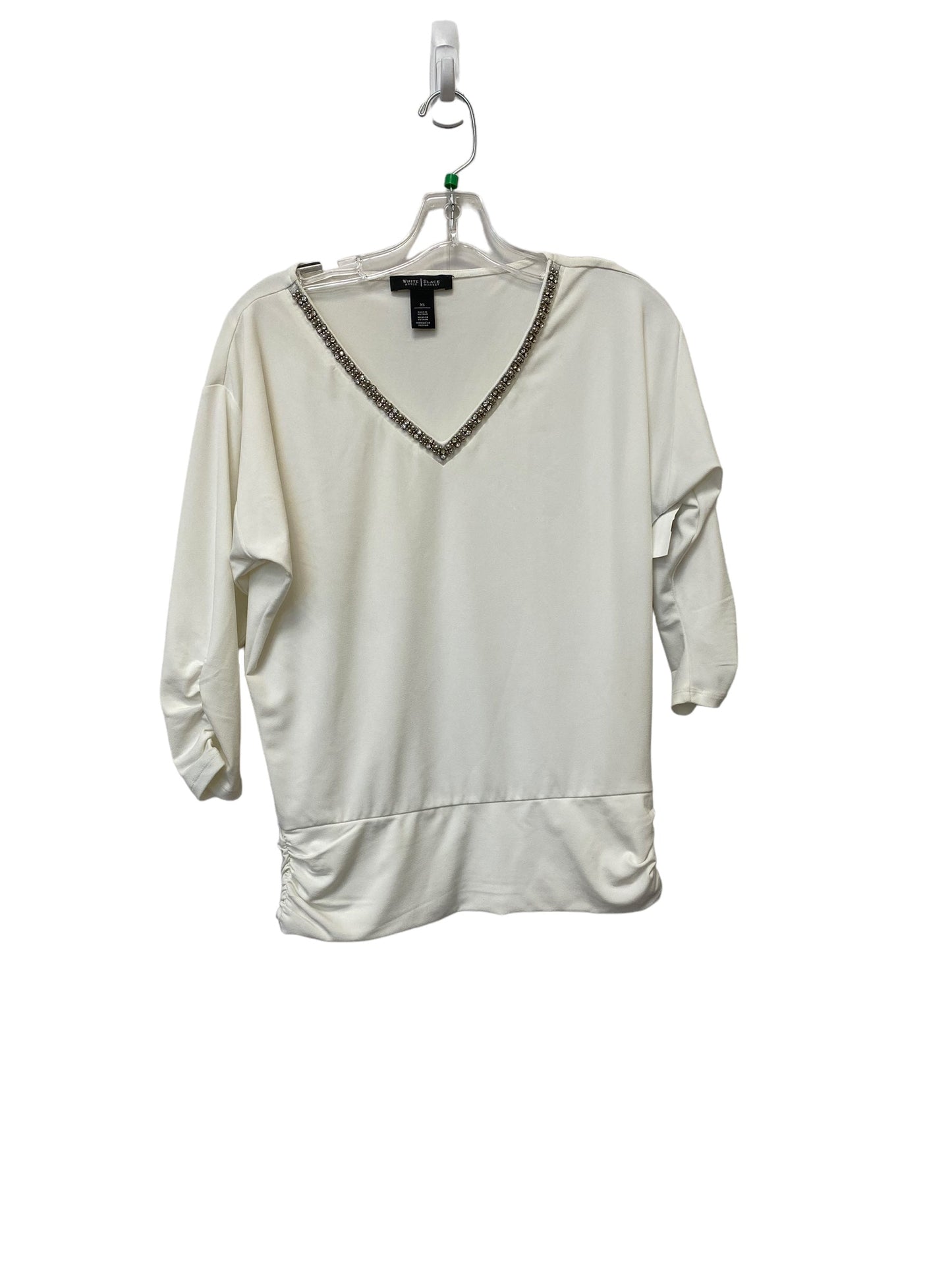 Top Long Sleeve Basic By White House Black Market In White, Size: Xs