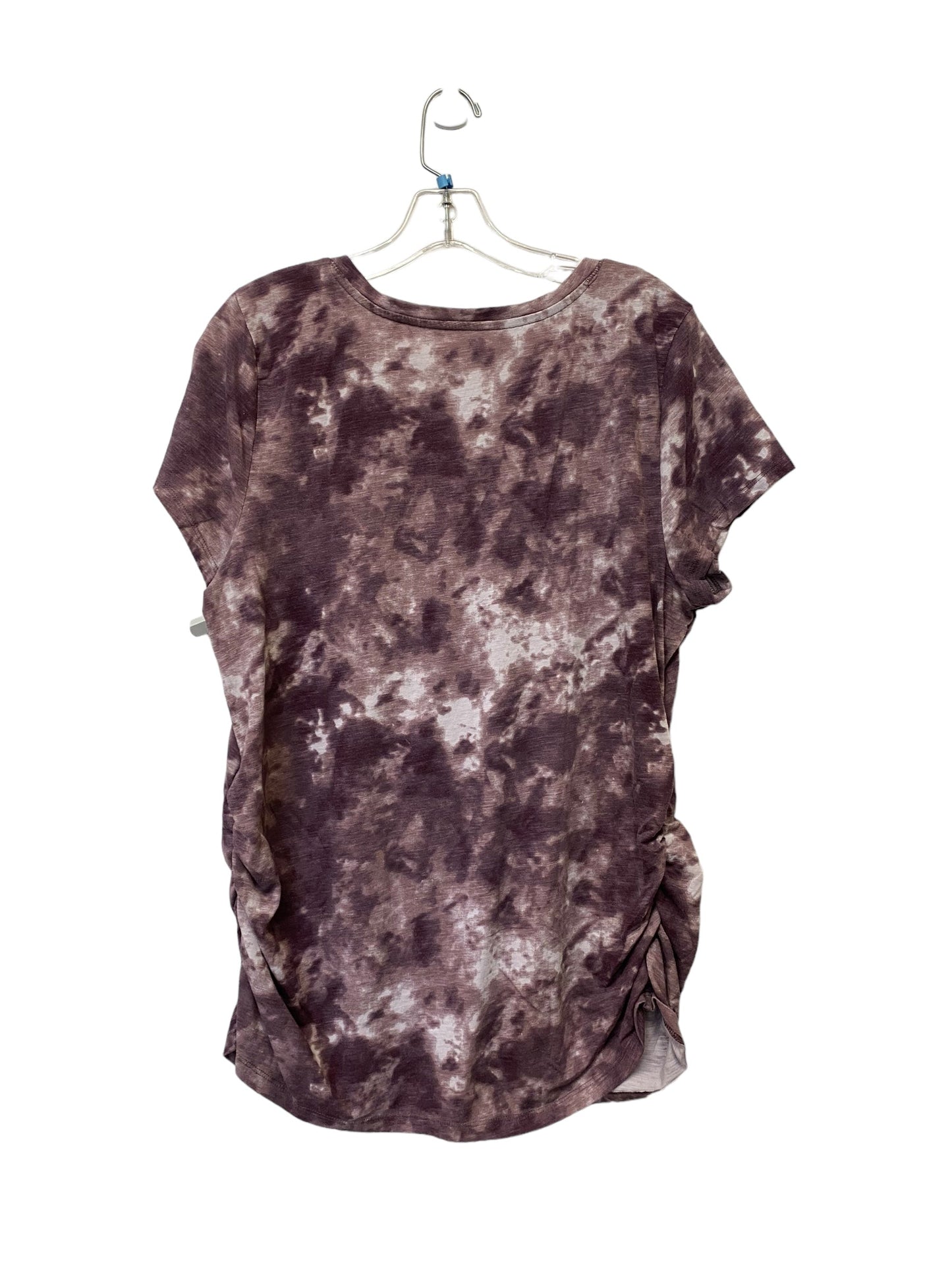 Top Short Sleeve Basic By Sonoma In Purple, Size: Xxl