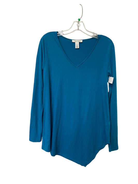 Top Long Sleeve Basic By White House Black Market In Blue, Size: S