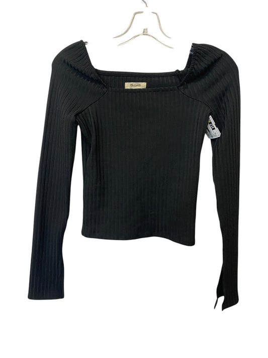 Top Long Sleeve Basic By Madewell In Black, Size: Xs