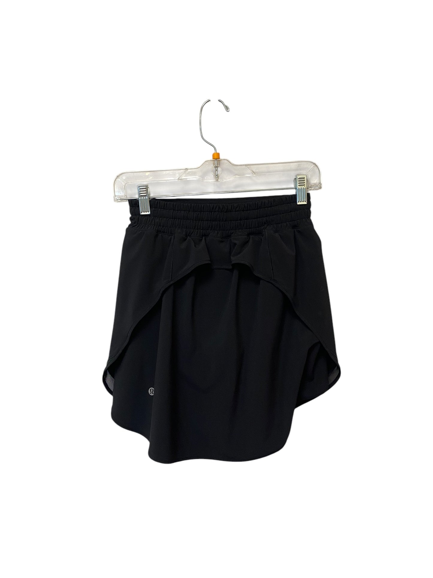 Athletic Skort By Lululemon In Black, Size: 4