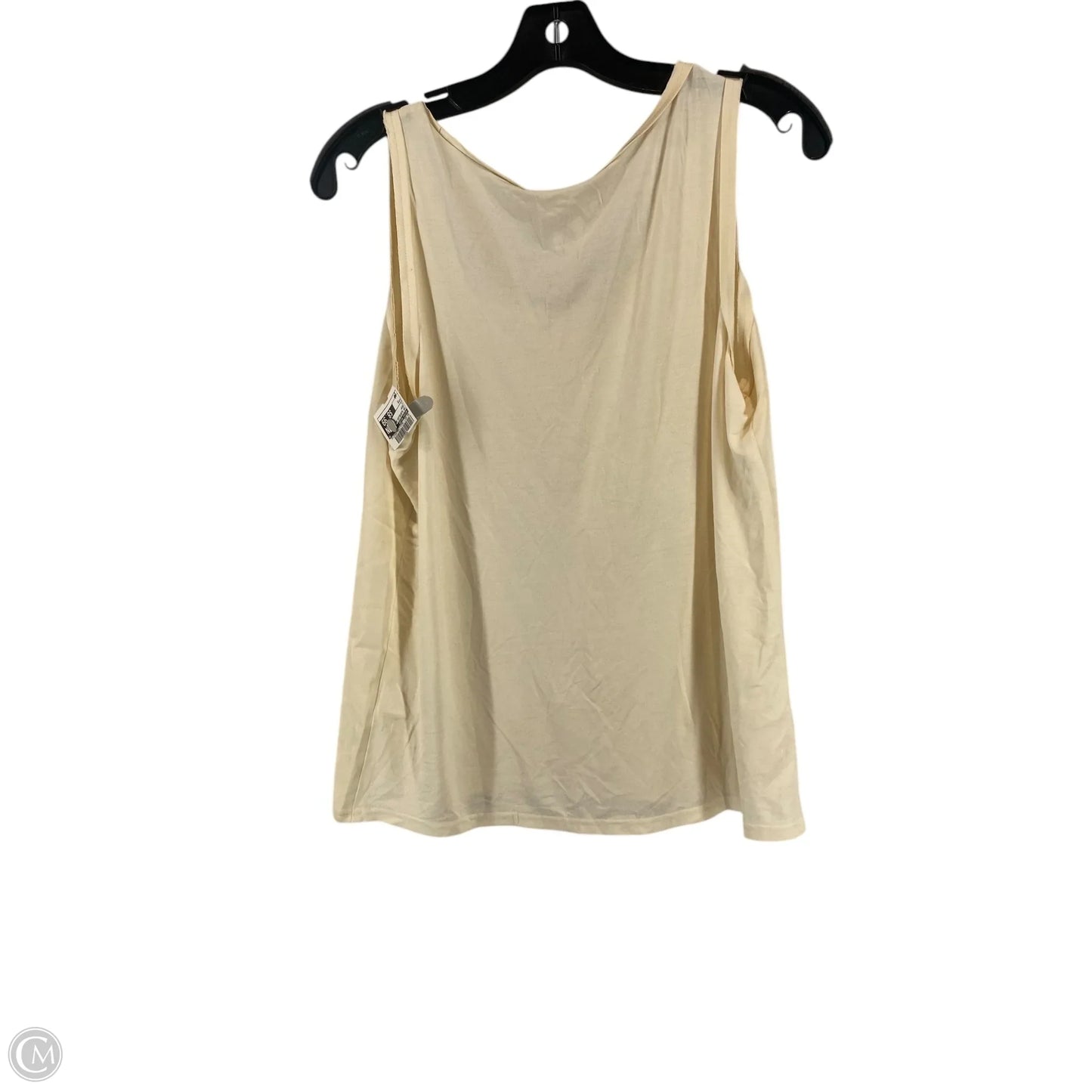 Top Sleeveless Basic By Nicole Miller In Cream, Size: M