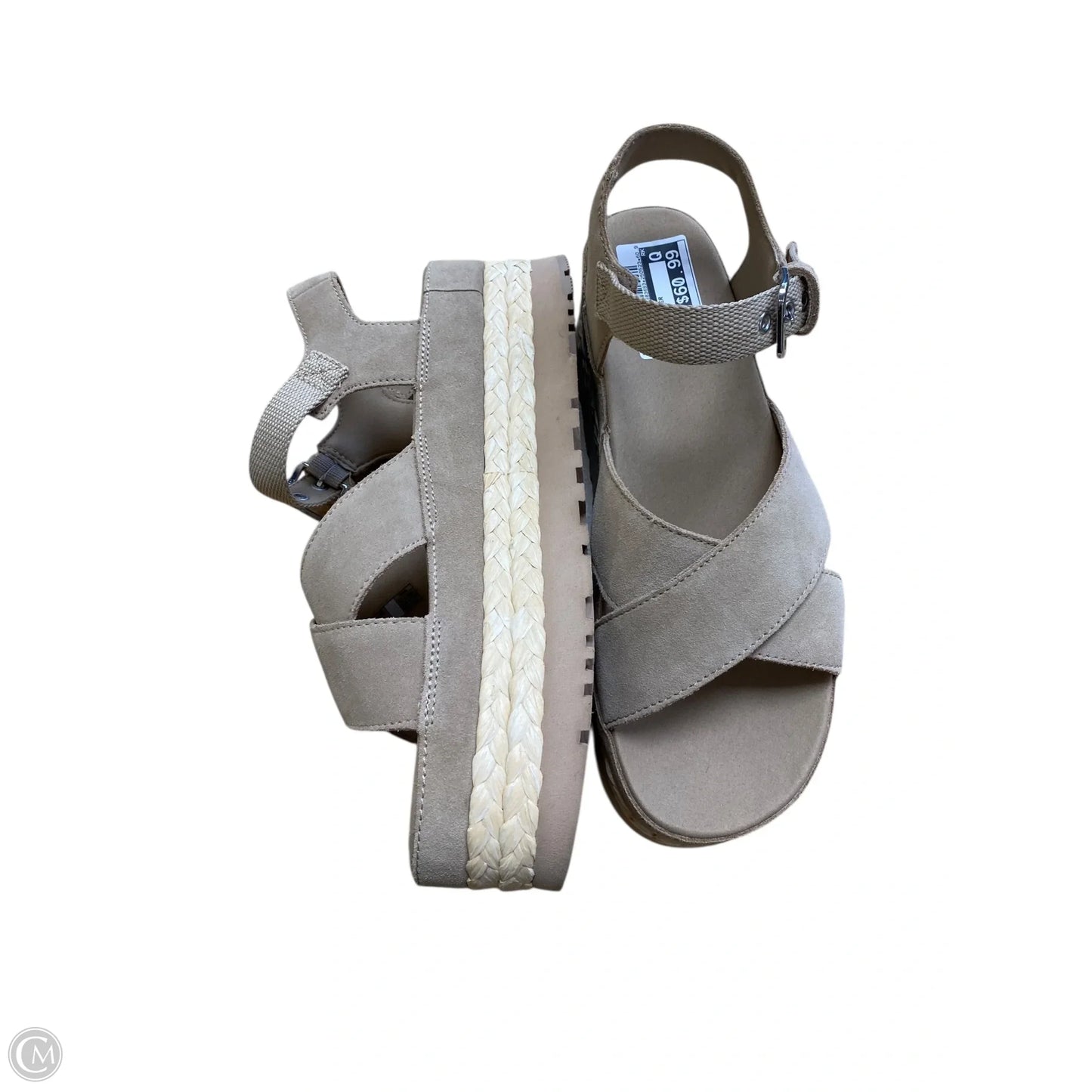 Sandals Designer By Ugg In Brown, Size: 10