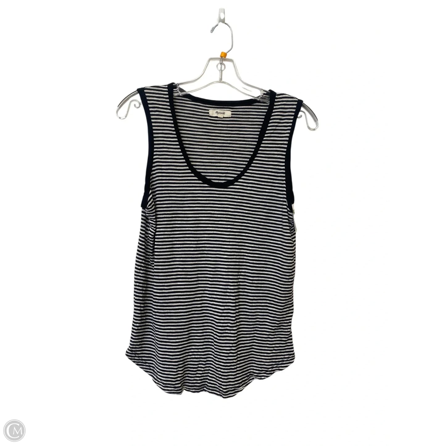 Top Sleeveless By Madewell In Striped Pattern, Size: Xs