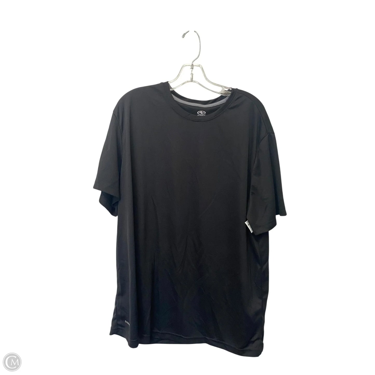 Athletic Top Short Sleeve By Athletic Works In Black, Size: 2x