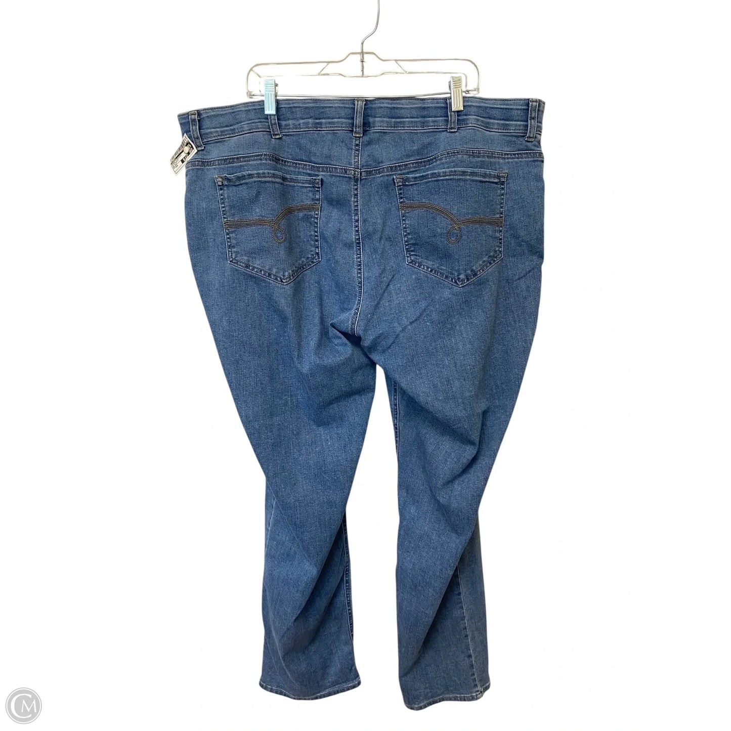 Jeans Straight By Riders In Blue Denim, Size: 24