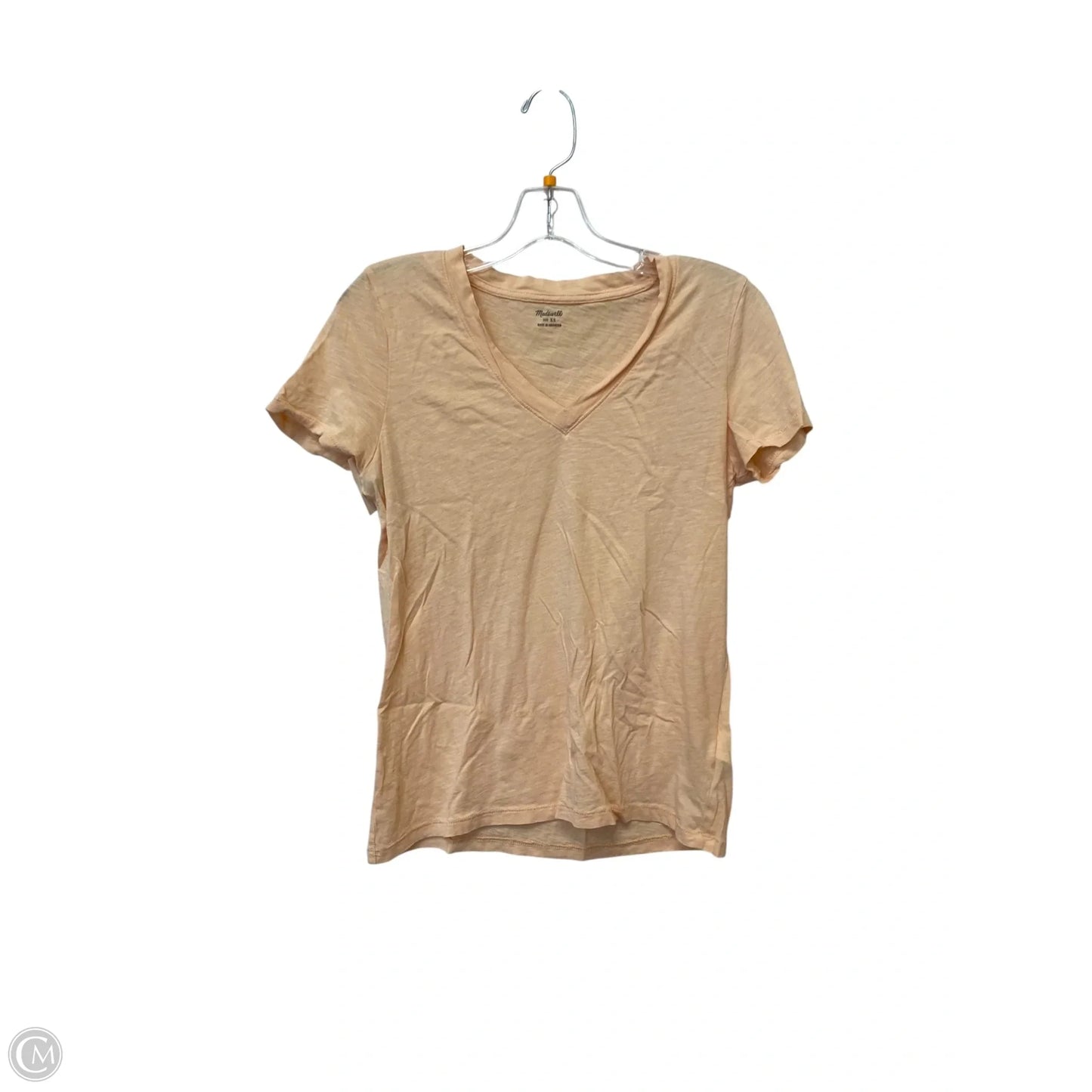 Top Short Sleeve Basic By Madewell In Orange, Size: Xs