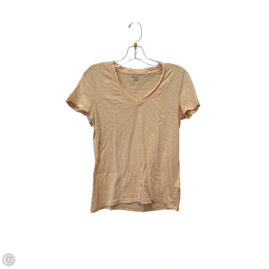 Top Short Sleeve Basic By Madewell In Orange, Size: Xs