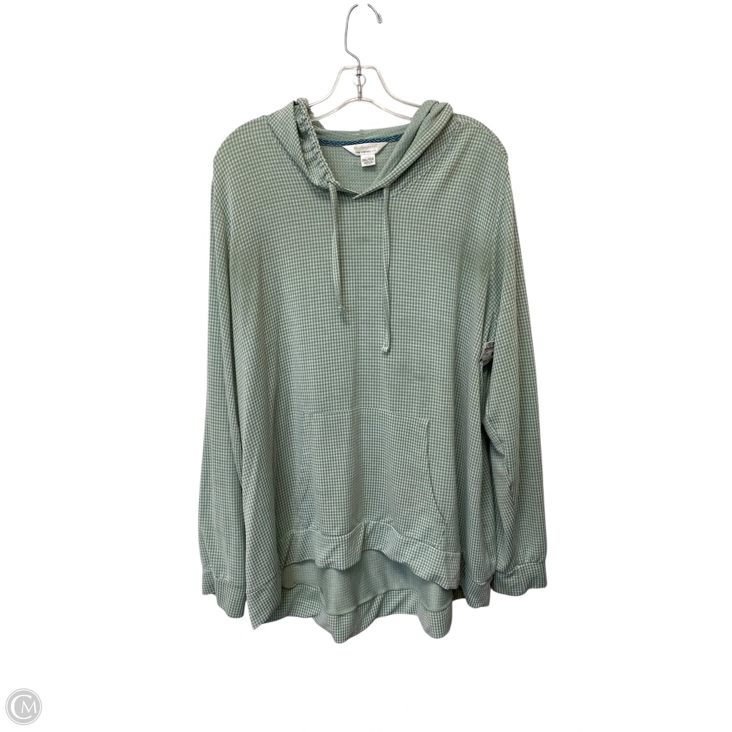 Sweatshirt Hoodie By Weatherproof In Green, Size: Xxl