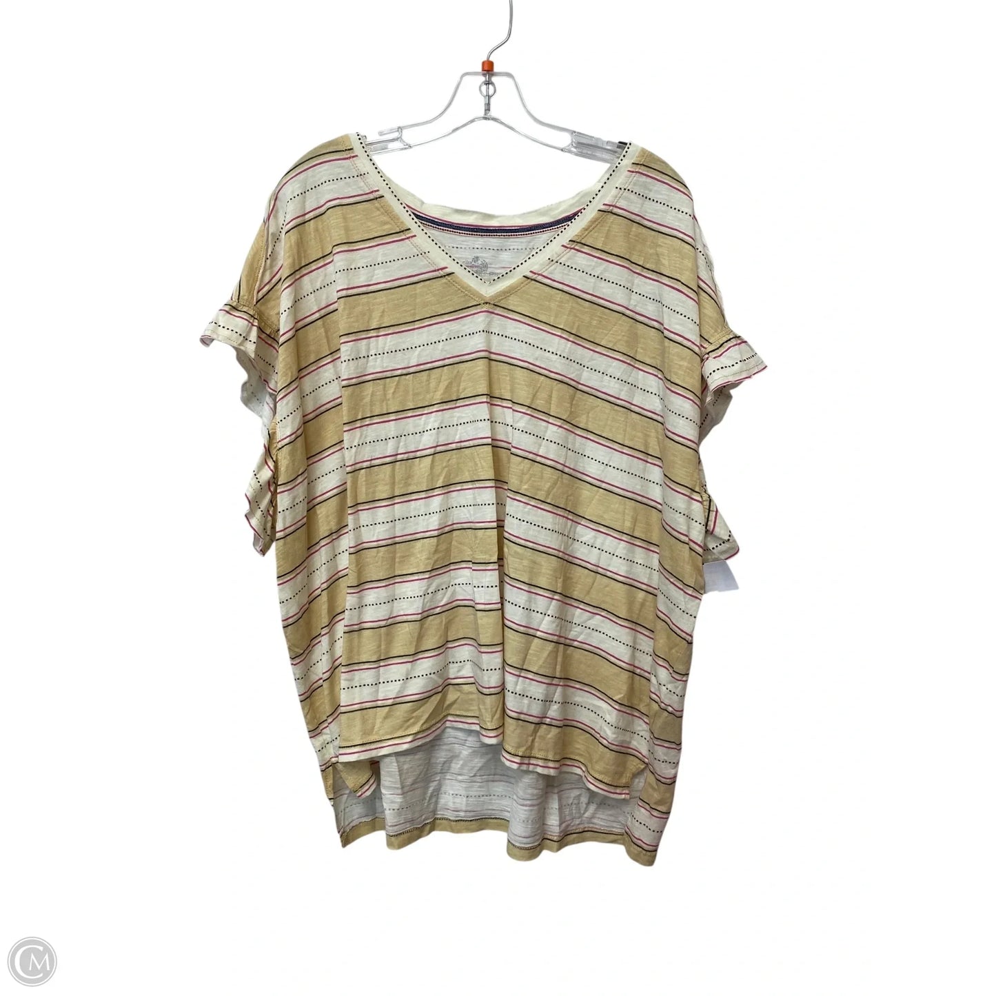 Top Short Sleeve By Pilcro In Multi-colored, Size: 3x