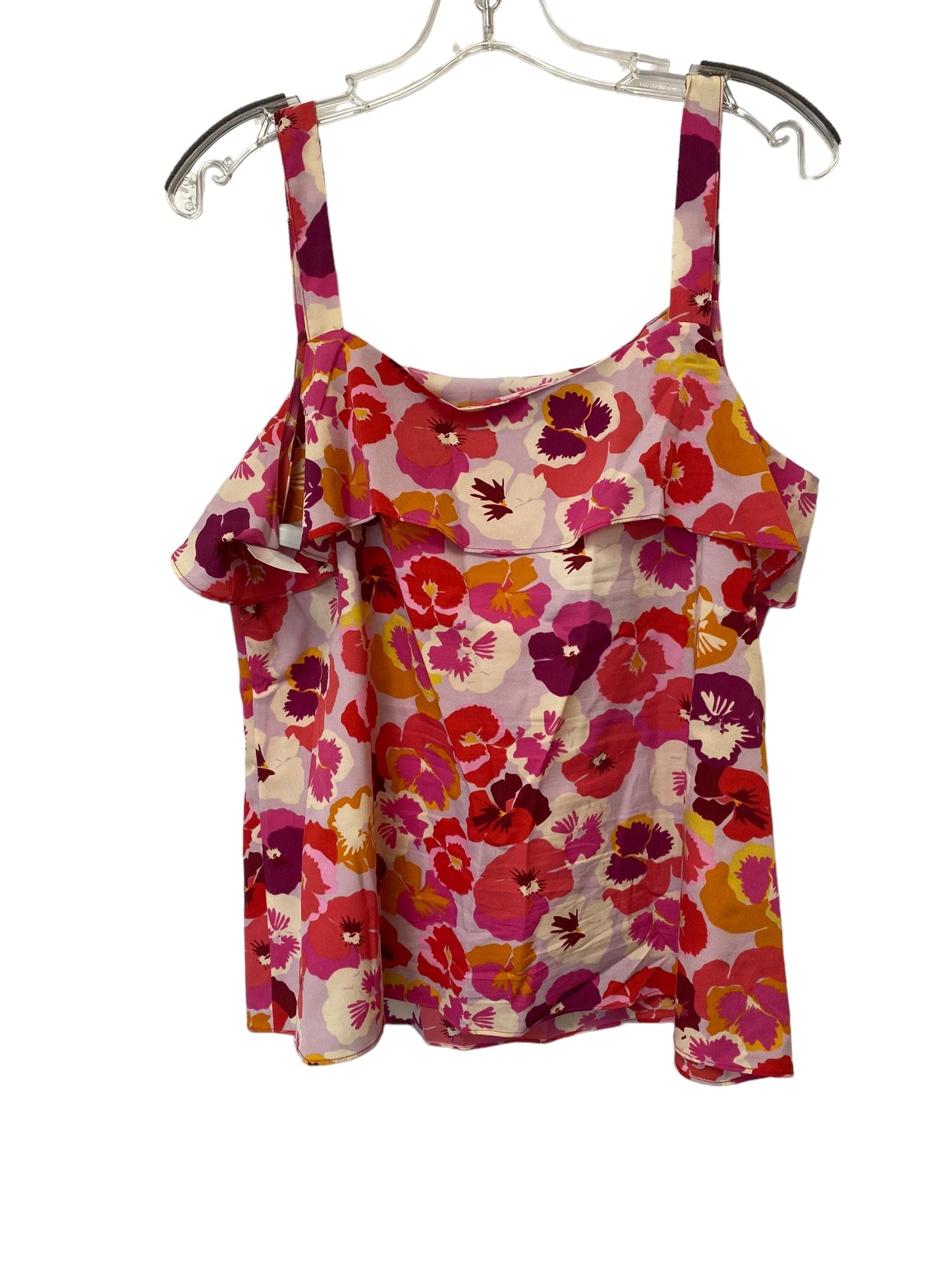 Floral Print Top Sleeveless Cabi, Size M