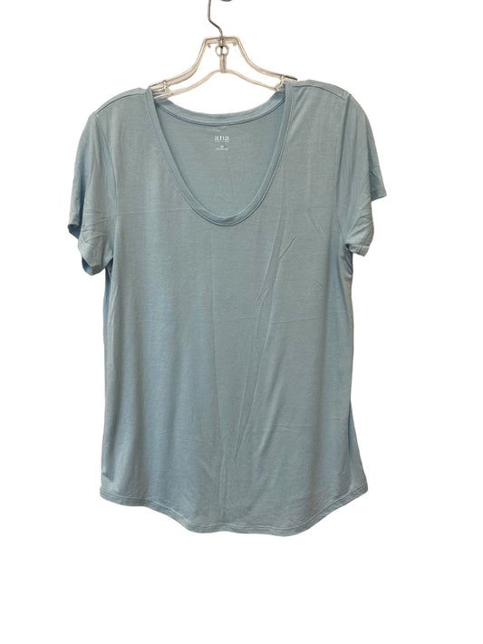 Blue Top Short Sleeve Basic Ana, Size M