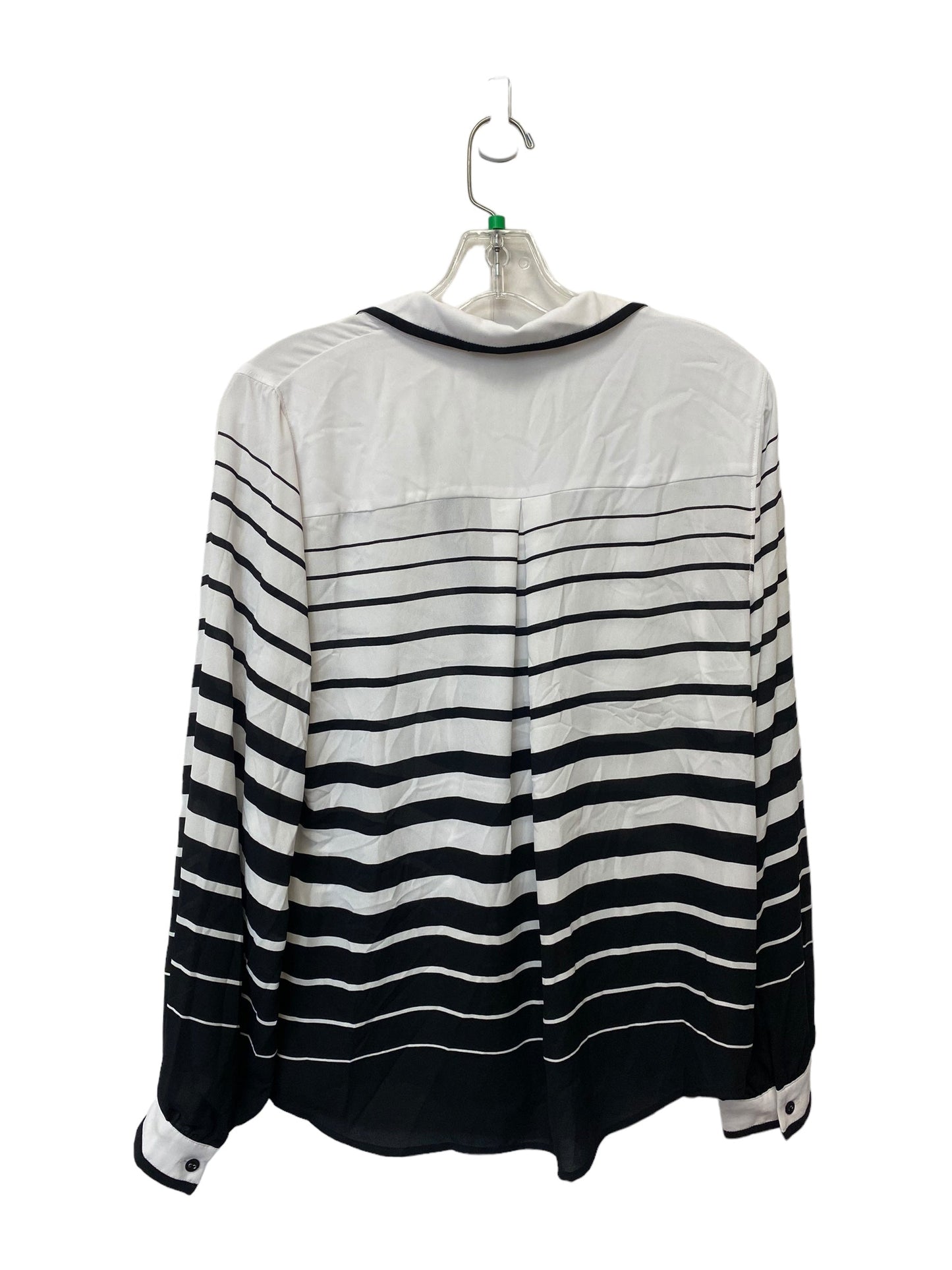 Striped Pattern Top Long Sleeve White House Black Market, Size S