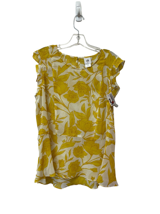 Yellow Top Sleeveless Cabi, Size M