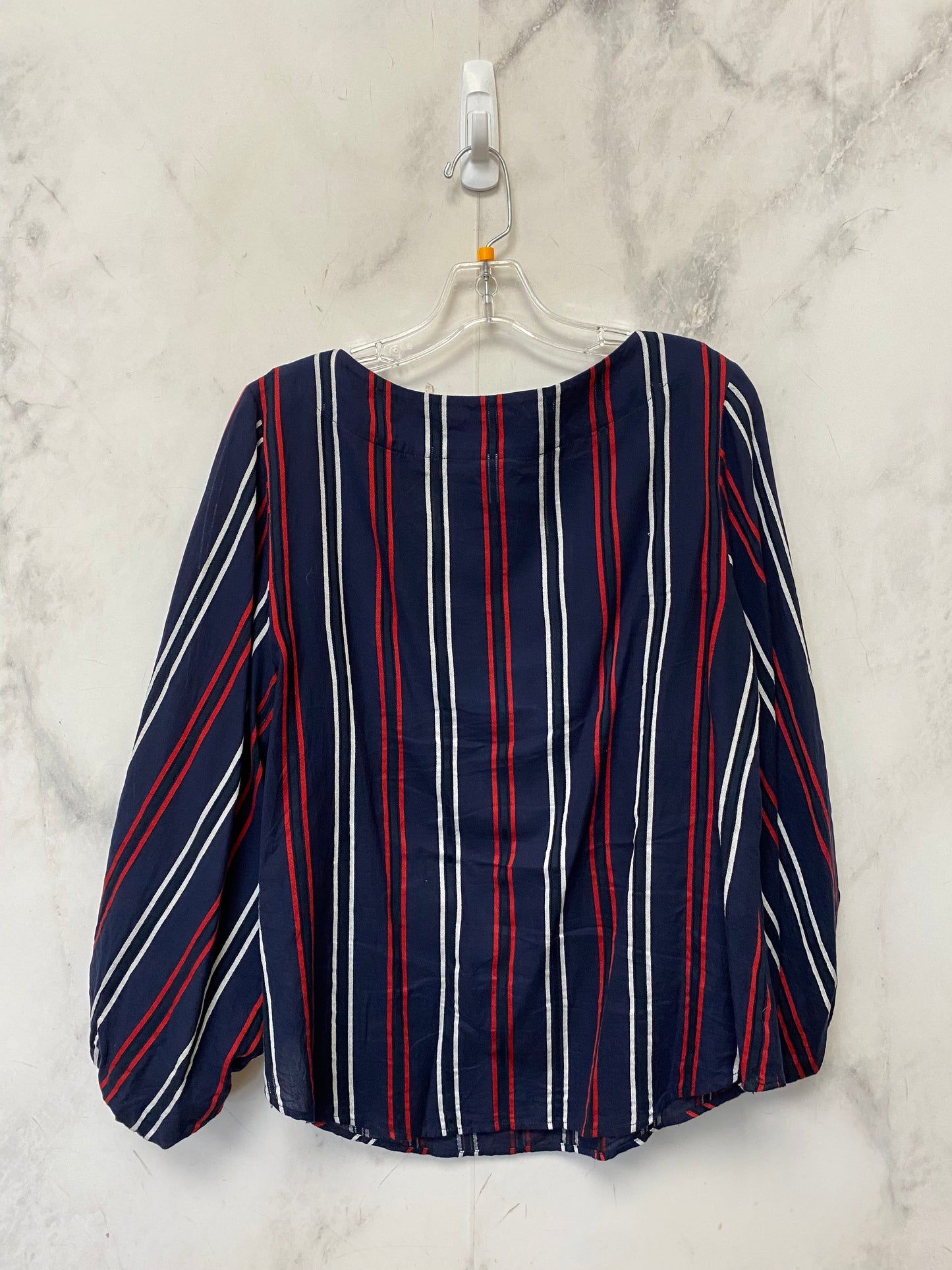 Navy Top Long Sleeve Cabi, Size M