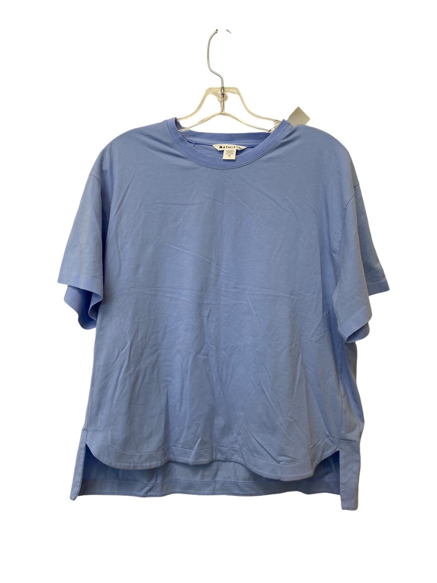 Athletic Top Short Sleeve By Athleta In Blue, Size: M