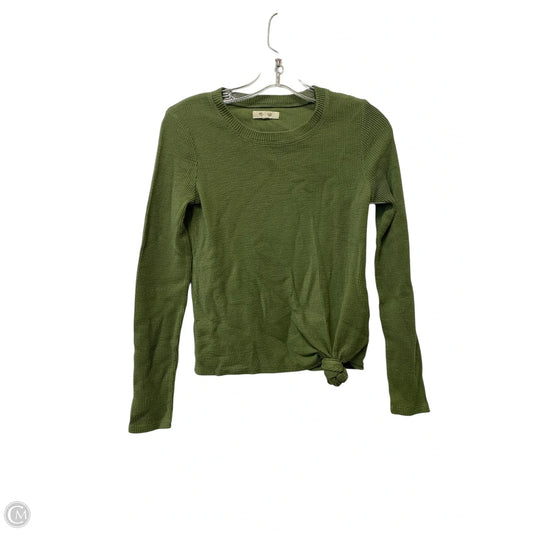 Top Long Sleeve By Madewell In Green, Size: Xs