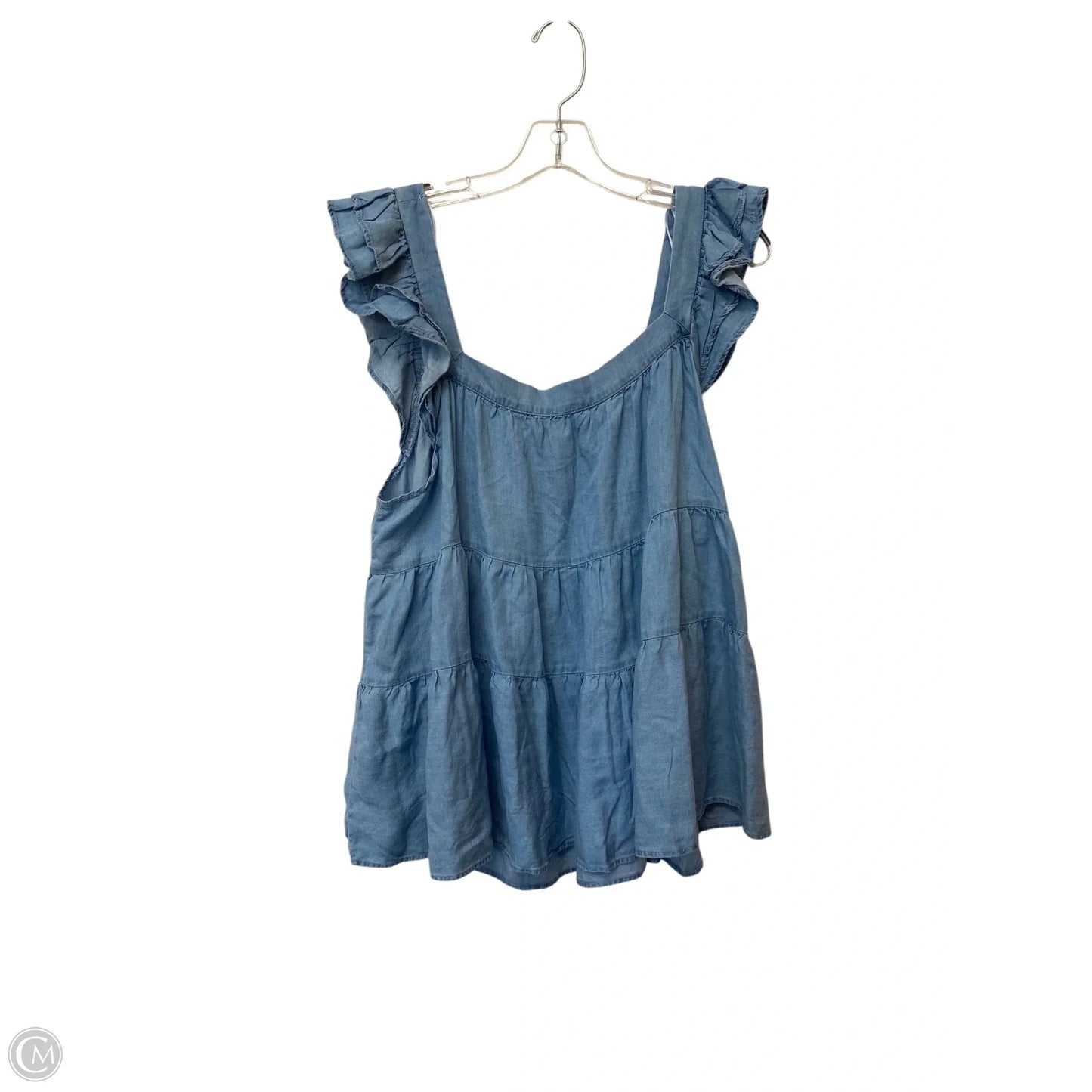 Top Sleeveless By Mi Ami In Blue, Size: Xl