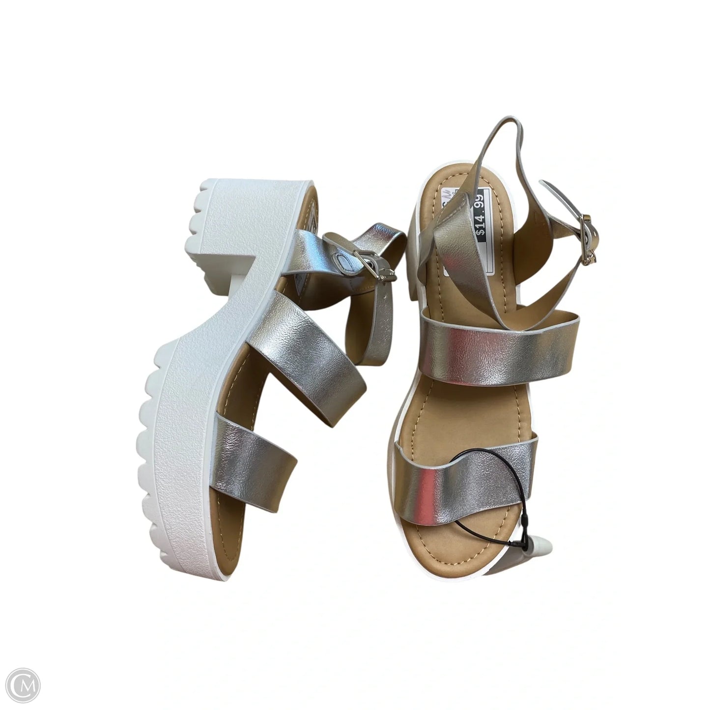 Shoes Heels Block By Soda In White, Size: 8