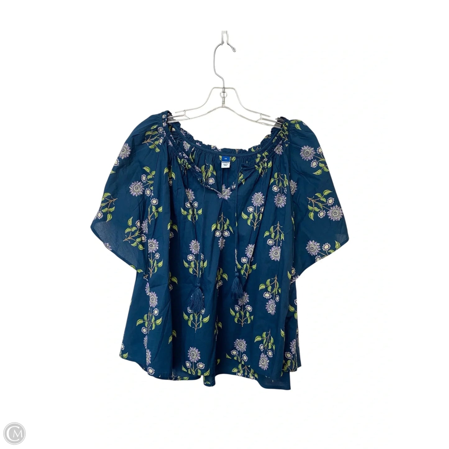 Top Short Sleeve By Old Navy In Blue, Size: 2x