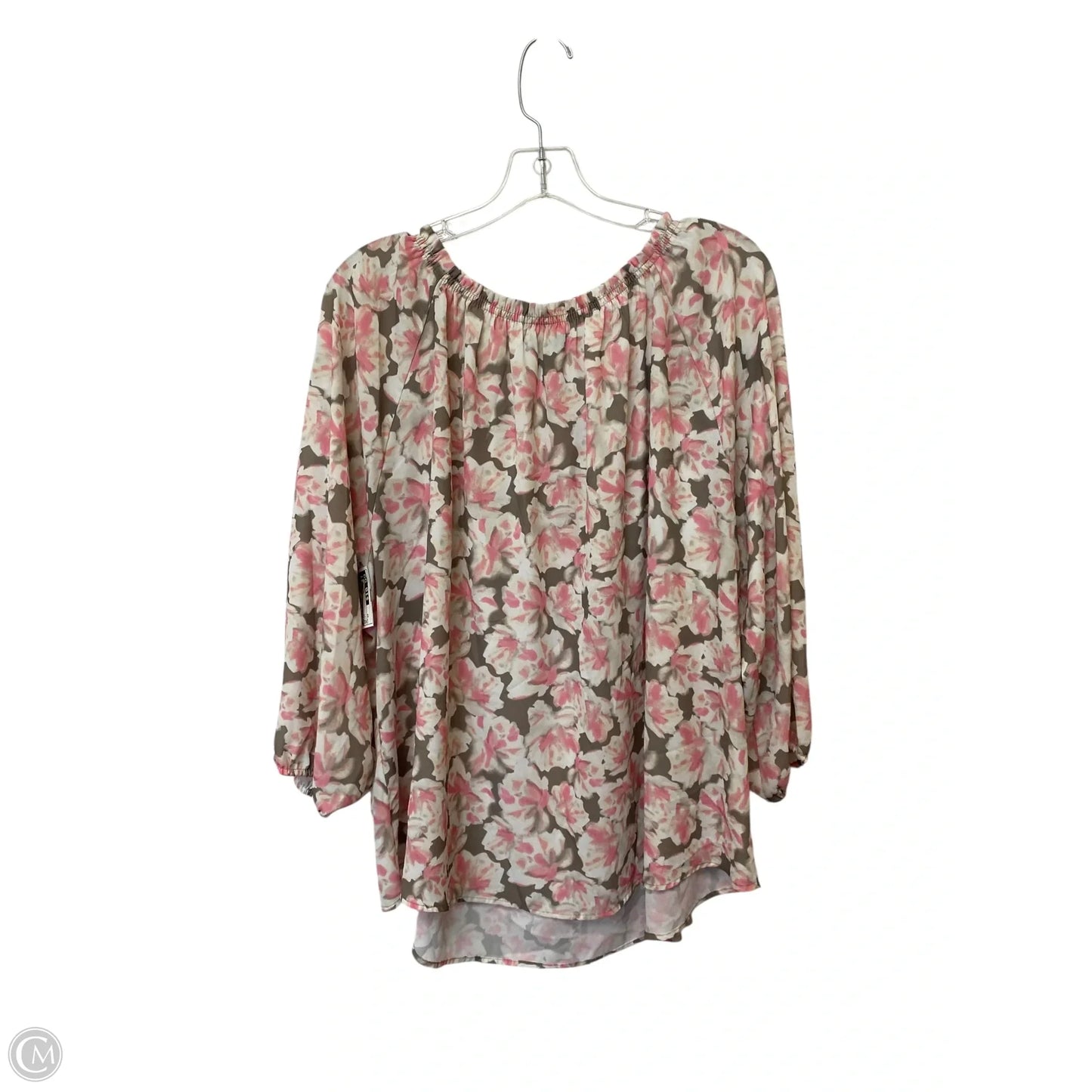 Top Long Sleeve By Apt 9 In Multi-colored, Size: 2x