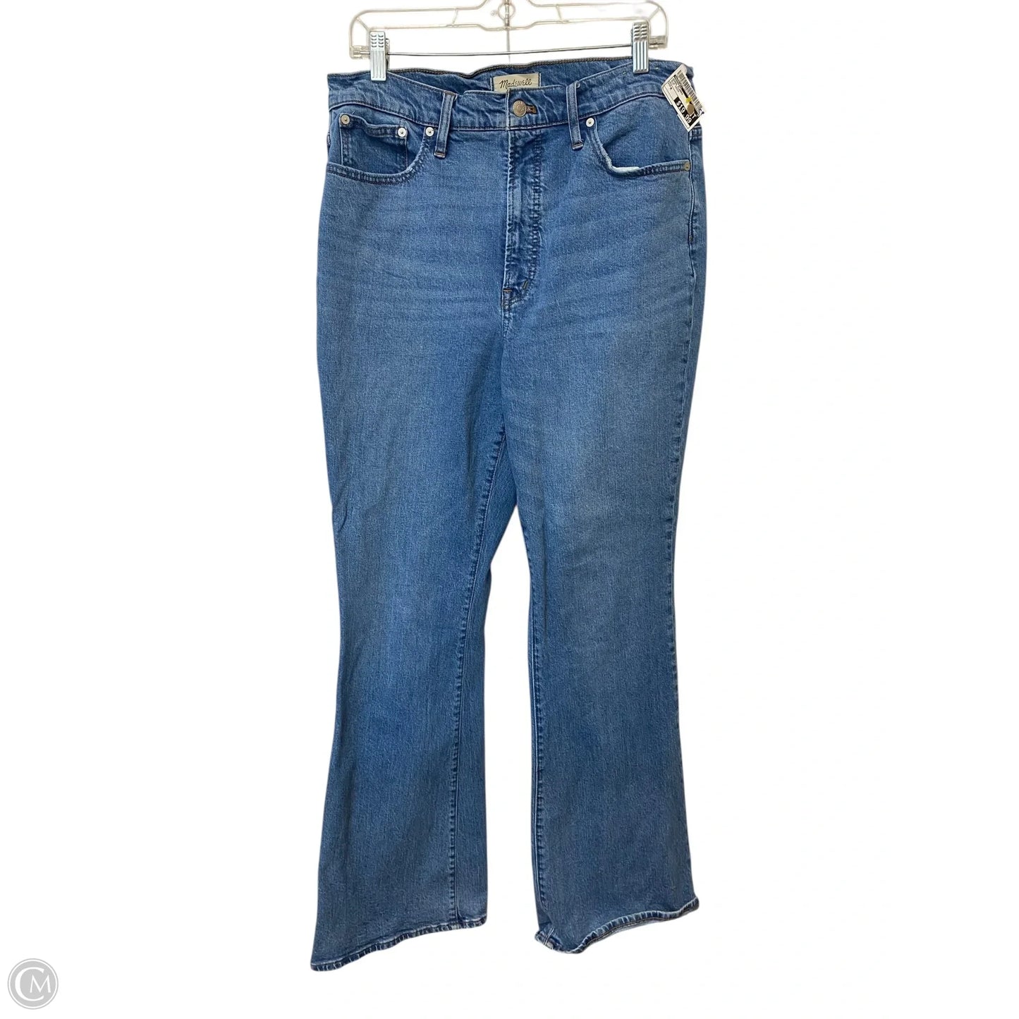 Jeans Flared By Madewell In Blue Denim, Size: M