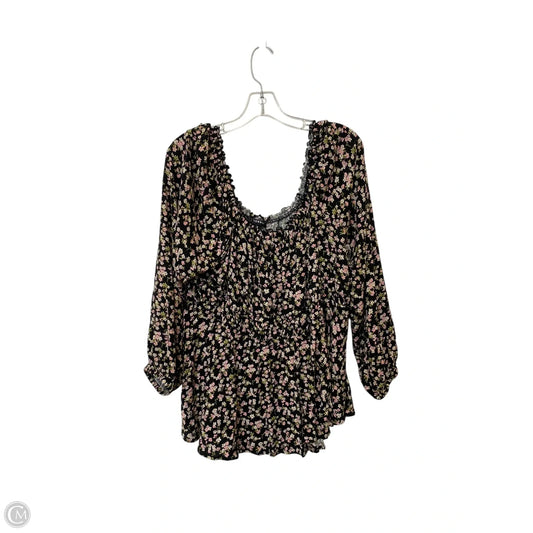 Top Long Sleeve By Torrid In Floral Print, Size: 3x