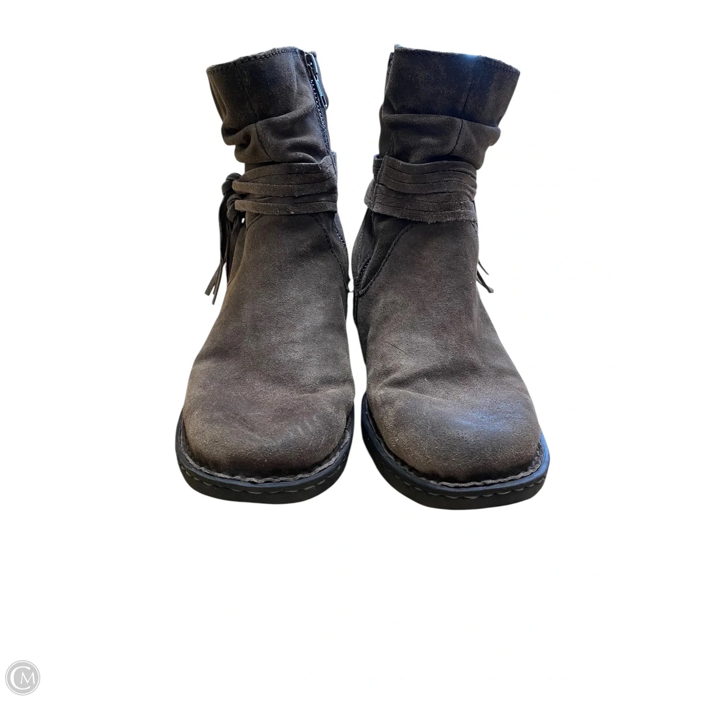 Boots Ankle Heels By Born In Grey, Size: 8