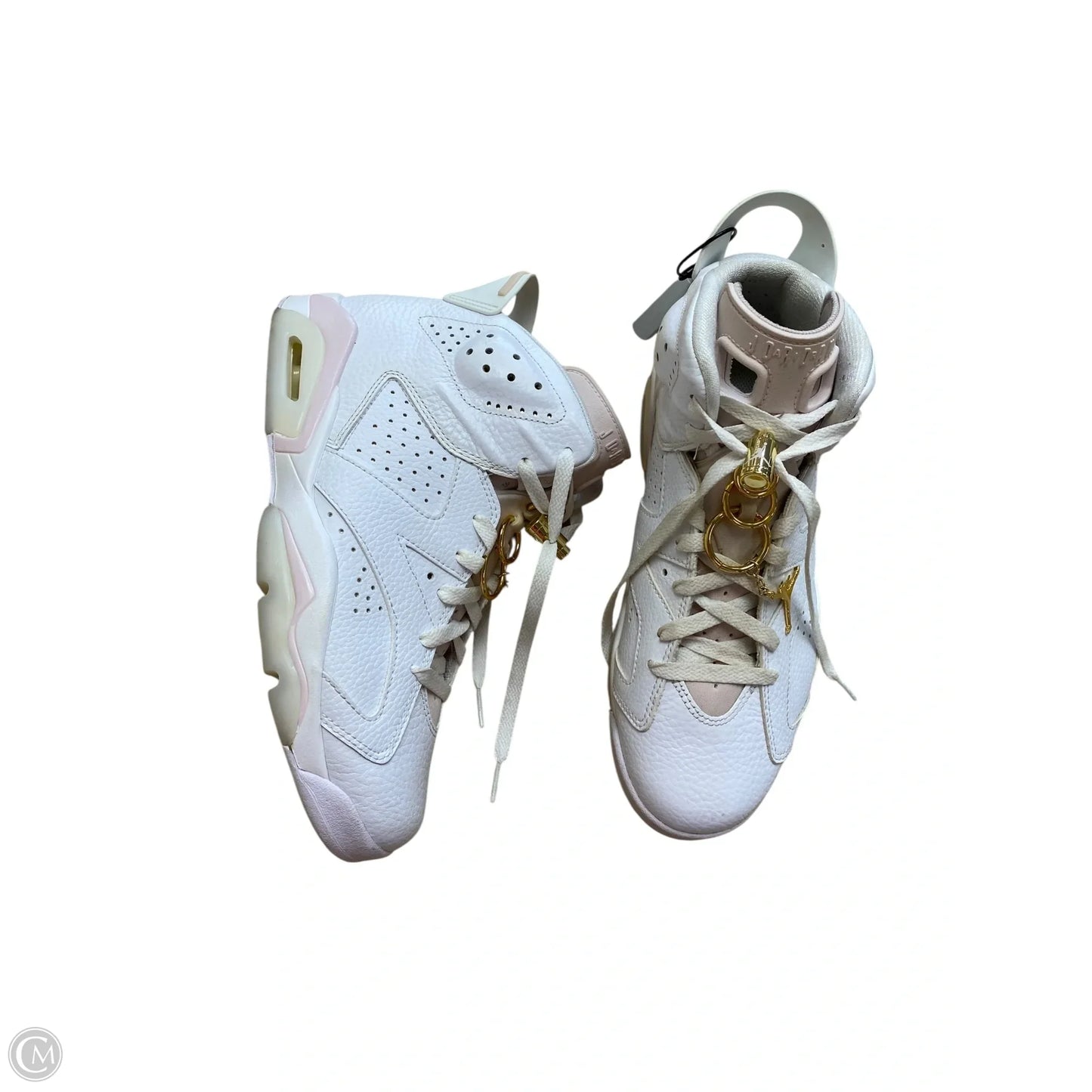 Shoes Luxury Designer By Jordan In White, Size: 10