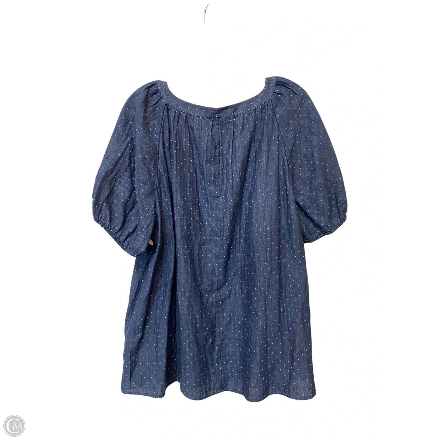 Top Short Sleeve By Lane Bryant In Blue, Size: 16