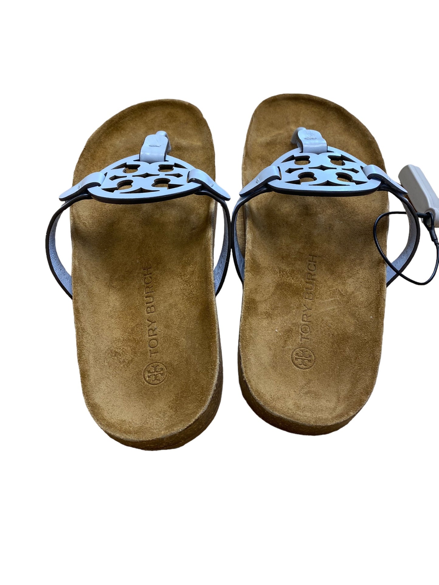 Blue & Brown Sandals Flip Flops Tory Burch, Size 8.5