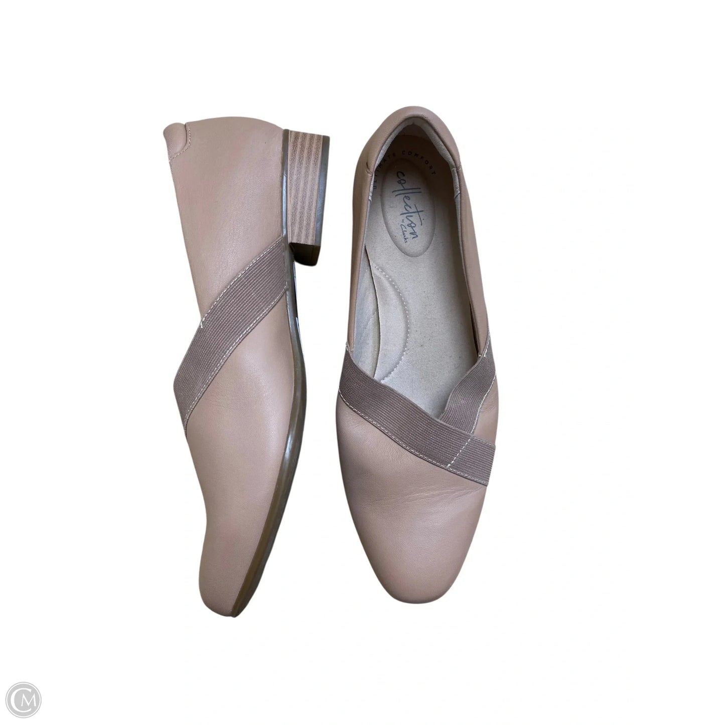 Shoes Heels Block By Clarks In Brown, Size: 11