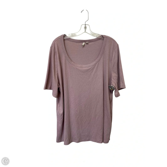 Top Short Sleeve Basic By Cato In Purple, Size: 22